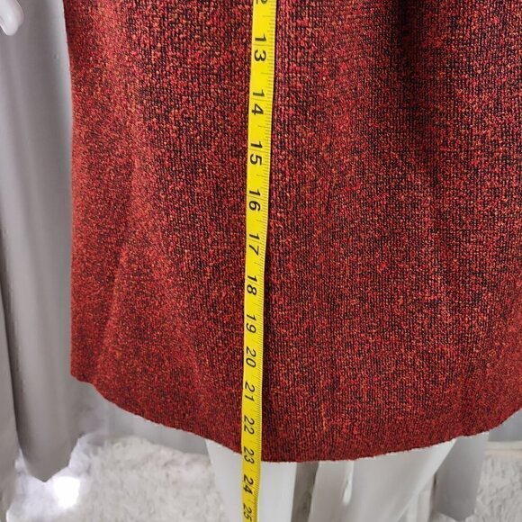 Kasper A.S.L. Red, Orange, Black, Petite Women's Skirt And Blazer Size 8P - Picture 10 of 16